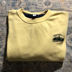 Minnesota Outdoor Adventure Yellow Crew Neck